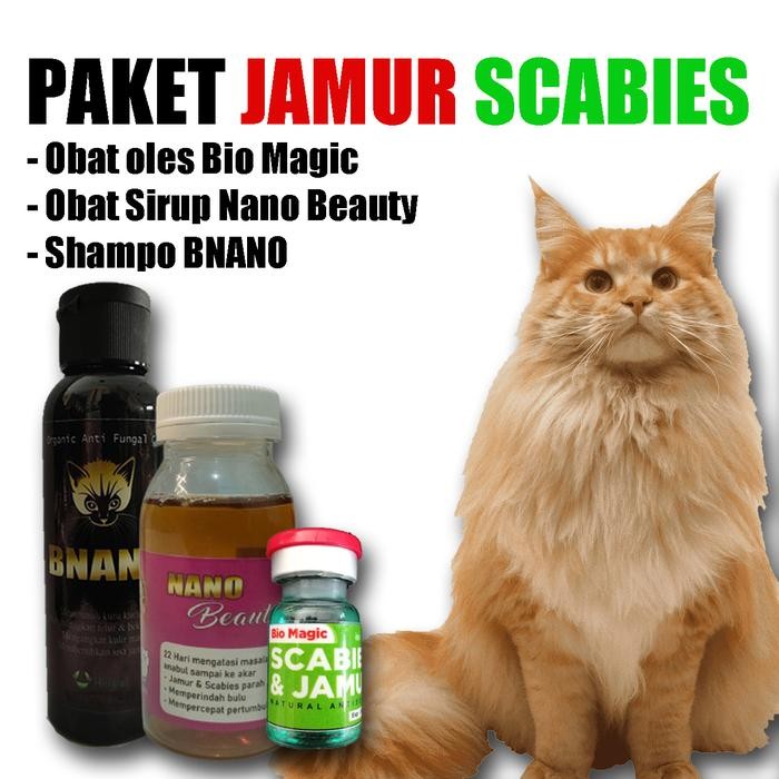 KittyQyu- Paket Jamur Scabies Kucing Lengkap Kucing Obat Perawatan Kutu & Tungau