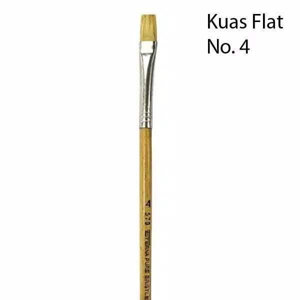 Kuas Lukis Eterna No.4 Kuas Menggambar Perlengkapan Melukis