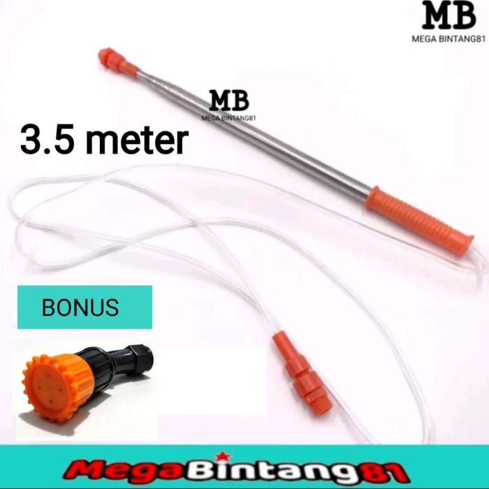 tl1b- Stik Sprayer Panjang Elektrik 3.5Meter Stik Teleskopik Panjang Stik Sprayer Antena