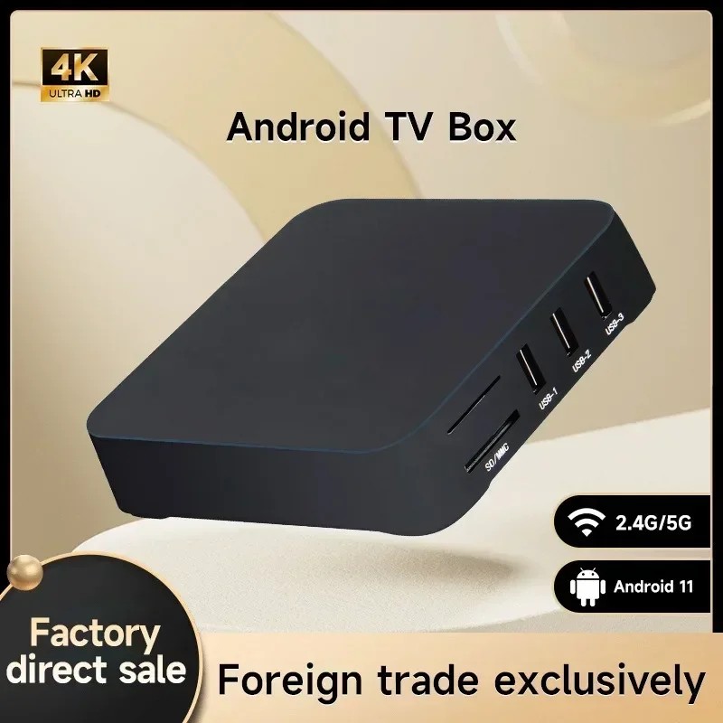 2024 New Smart Tv Box Mxq-Pro 4K Hd Android 10.0 Smart Tv Box 2.4/5G Dual-Wifi 3D Video Media Player