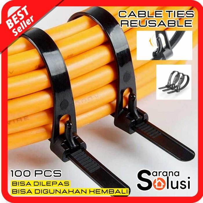 Kabel Ties Tis Tie Bisa Dibuka Dilepas Reusable Zip Cable Organizer Berkualitas
