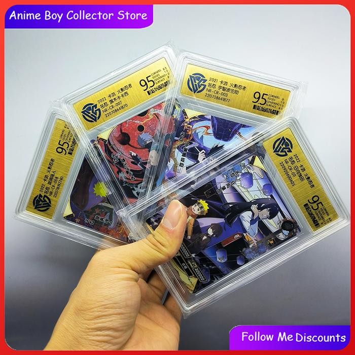 Naruto Cards Itachi BP Kakashi Sasuke CR Hinata CCG Grade Card Anime Collection Card Toys for Boys