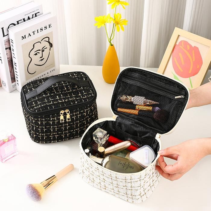 40qv- Fxg Tas Kosmetik Travel Bag Premium Pounch Make Up Tahan Air Fashion Korea Tk19