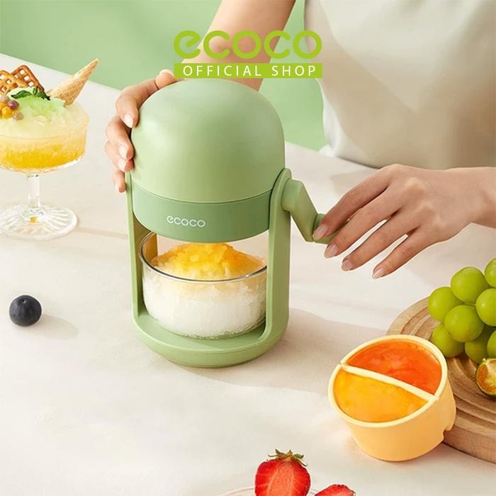 ECOCO Ice Shaving - Serutan Es Manual Penghancur Es Portable Mesin Serut Es Tanpa Listrik Alat