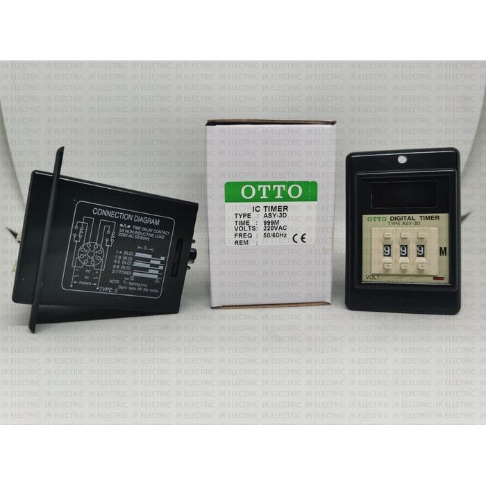 OTTO IC Timer ASY-3D 999S 99,9S 999M Sec / Min 220VAC