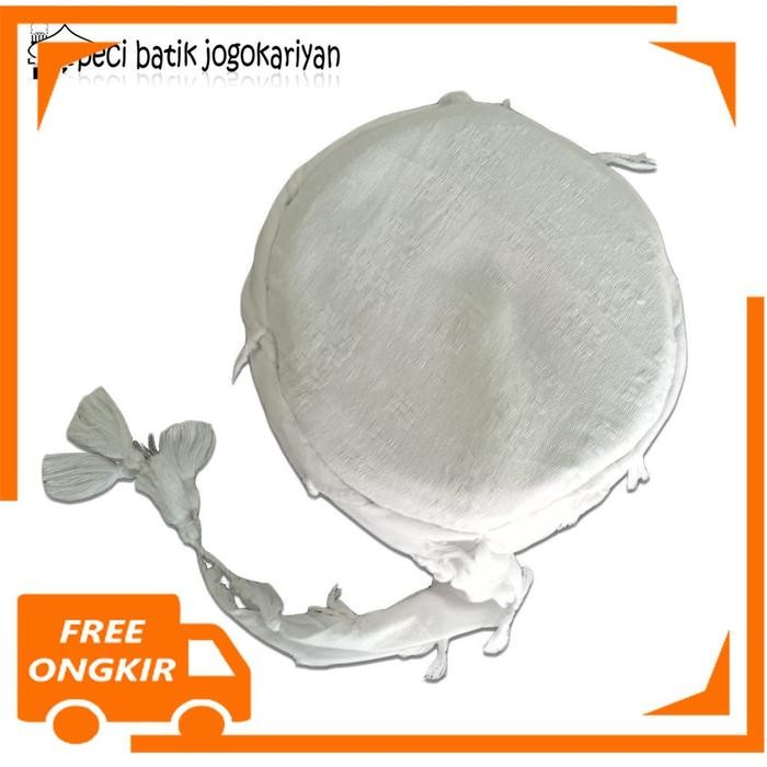 ORIGINAL Peci Batik Jogokariyan JOGOKARYAN Motif Kopiyah Arafah Putih KOPEAH READY STOCK
