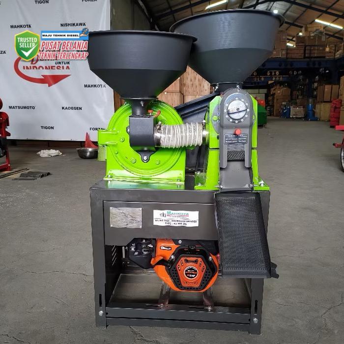 Mesin Giling Padi Mini Dan Penepung Portable MAHKOTA KD 555 WG - TANPA MESIJ
