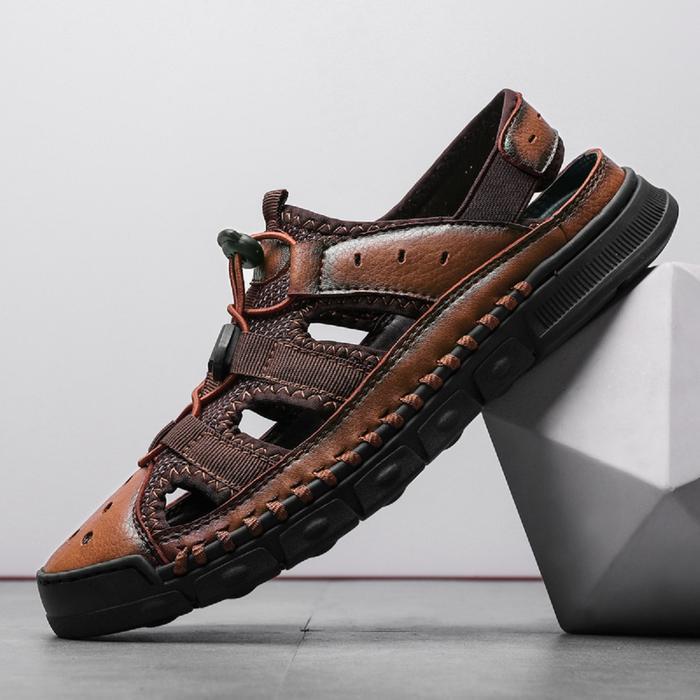Eiger - Handmade Olahraga Sandal Gunung Sendal Pria Hiking Mendaki Kulit Asli Ori Outdoor Adventure