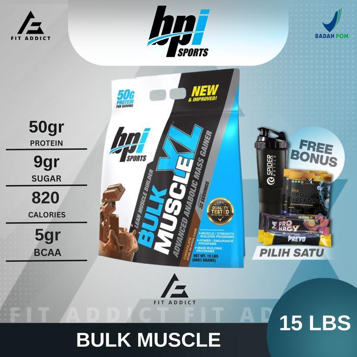 Bpi Sports Bulk Muscle Xl Gainer 15 Lbs Lb 15Lbs 15Lb Bulkmuscle Sport Terbaru 