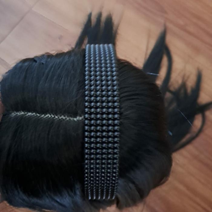 Wig Toupee Bando Poni Panjang Toupee Belah Tengah Premium Korean Style