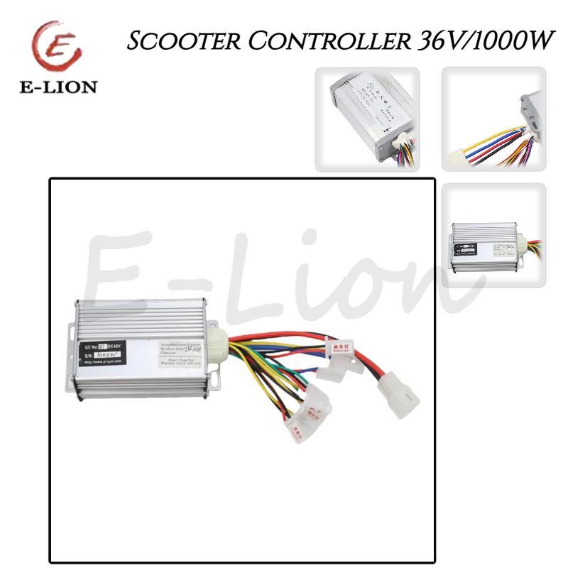 Farayaa 36V 48V 1000W Electric Brush Motor Controller Motor Speed Control Electric Scooter Bike Moto