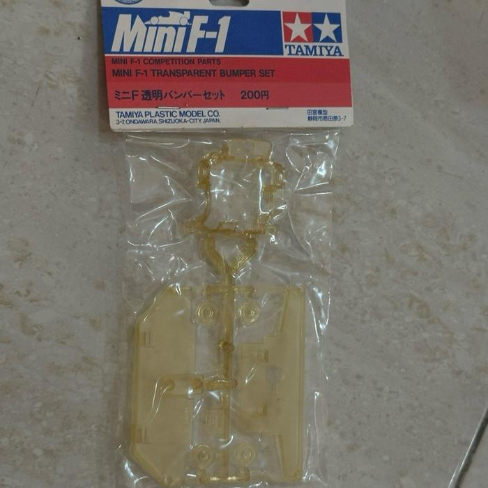 Tamiya mini f-1 transparant bumper set CLEAR