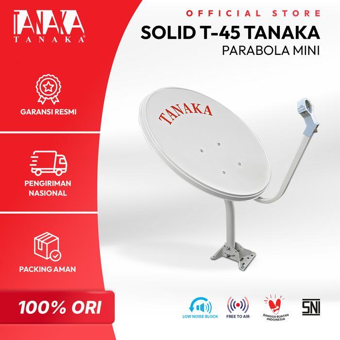 Terlaris Tanaka Parabola Solid T-45 Cm Ku Band Antena Parabola Mini Outdoor Sinyal Stabil Tahan