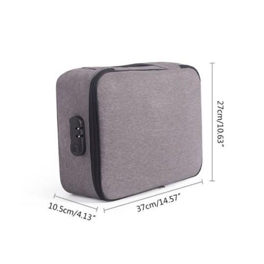 TAS PENYIMPAN DOKUMEN SERTIFIKAT SERBAGUNA FILE PASPORT TRAVEL BAG STORAGE BOX TEMPAT BERKAS MAP