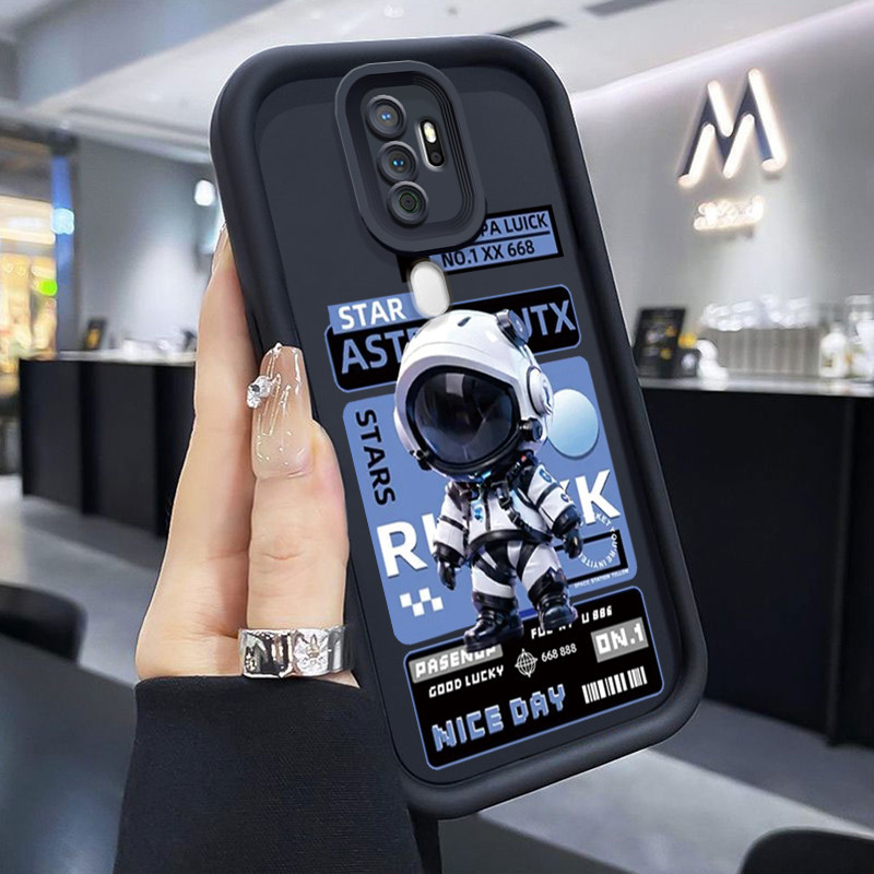 Casing Hp OPPO A5 2020 OPPO A9 2020 Case Casing pola Astronaut Kesing HP Kasing mata langit tangga C