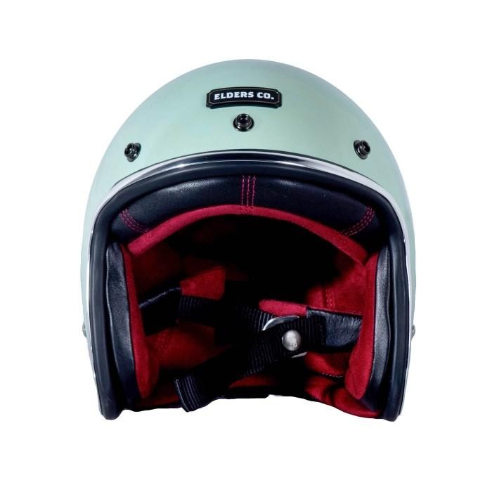 Helm Motor Half Face Sni "Elders Company - Classic" - Hijau Mint