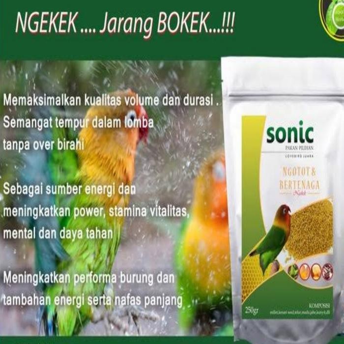 Pakan Lomba Lovebird Sonic Lovebird