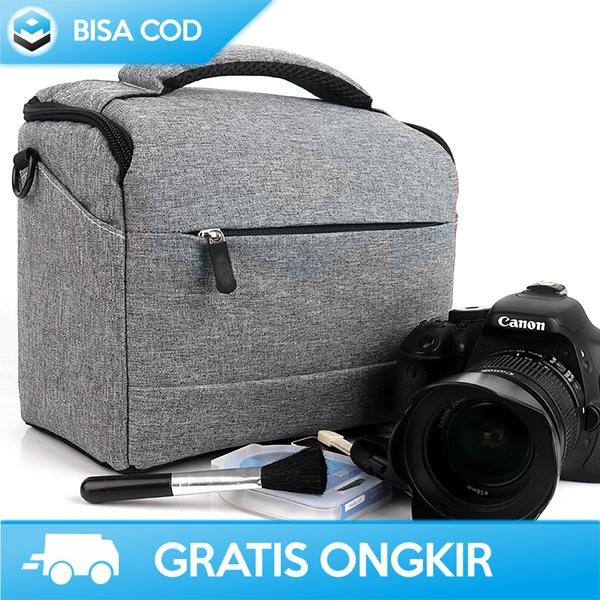 Tas Selempang Kamera Dslr Canon Fottos Fashionable Waterproof Original