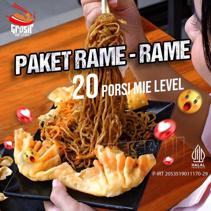 

DISKON Paket Lengkap 20 Porsi Bahan Baku Mie Level READY STOCK
