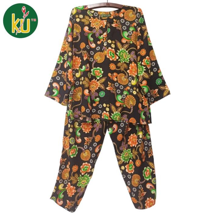 ASLI Kencana Ungu Setelan CPLP Jumbo KUI Setelan Celana Panjang Motif Terbaru Rayon Adem Wanita