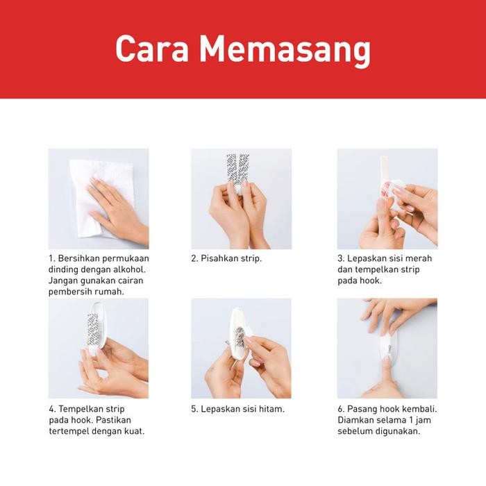 

COMMAND 3 M GANTUNGAN SERBAGUNA MEDIUM HOOKS 17001-6 VALUE PACK