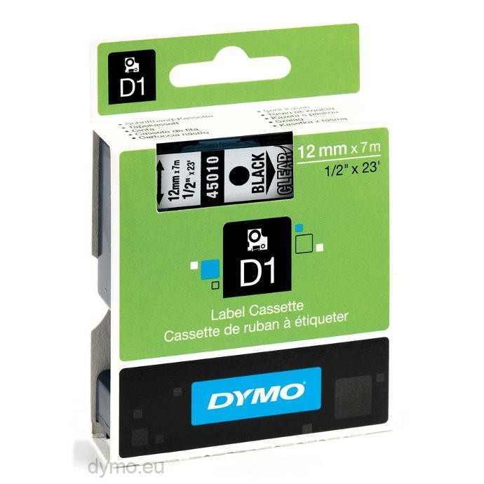 

NEW PRODUK DYMO STANDARD D1 45010 LABELING TAPE BLACK PRINT ON CLEAR TAPE WARUNG ARA67
