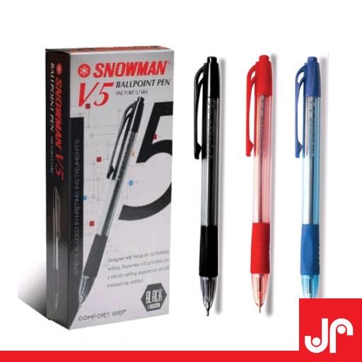 

NEW PRODUK SNOWMAN V-5 BALLPOINT PEN 1PACK / PULPEN V5 0.7MM SNOWMAN RETRACABLE / PULPEN CETREK
