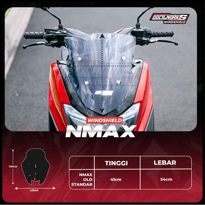 VISOR WINDSHIELD STANDAR BENING NMAX WINDSHIELD NMAX OLD UNTUK OLD