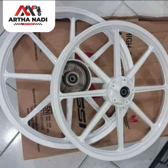 Velg Rossi Supra X Lubang Cakram 5 Kharisma Supra X 125 Jupiter Z Jupiter MX Old Palang 8 Putih