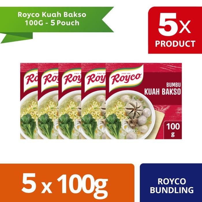 

Pilihan- Royco Kuah Bakso 100G Isi 5