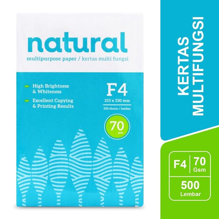 

Natural Kertas Print / Fotocopy HVS 70 GSM F4 per RIM - NAT PC 70 F4G