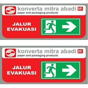 

RAMBU JALUR EVAKUASI SINAR MAS. UKURAN 120X60 CM.