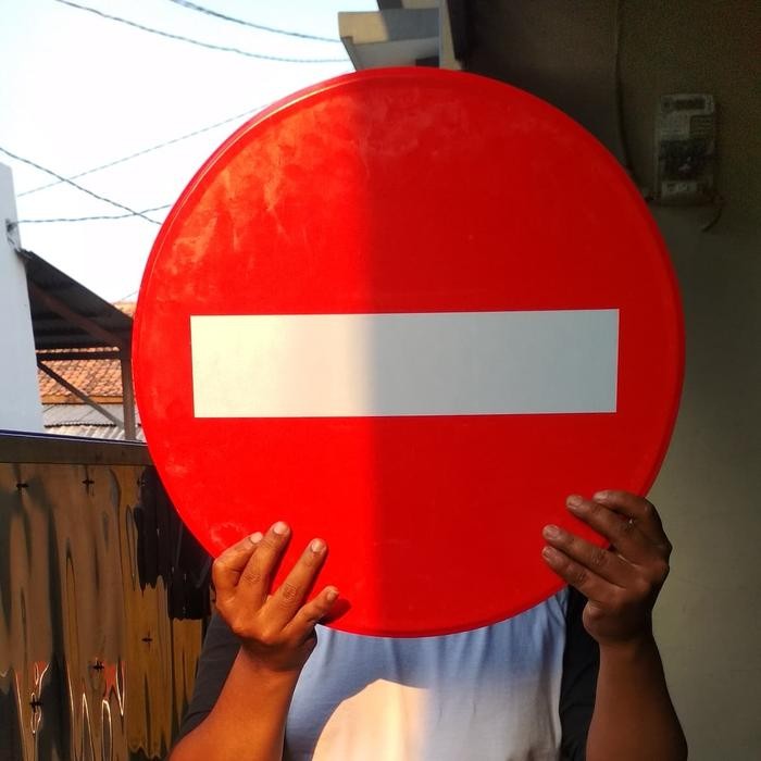

RAMBU LALULINTAS DILARANG MASUK DIAMETER 60CM