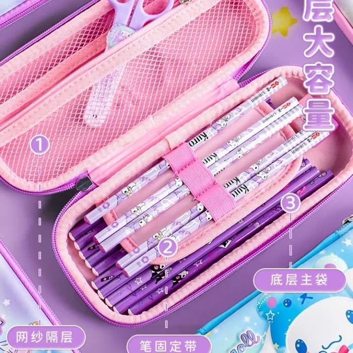 

KOTAK PENSIL 3D SANRIO KUNCI / TEMPAT PENSIL CINNAMOROLL ORI KUROMI
