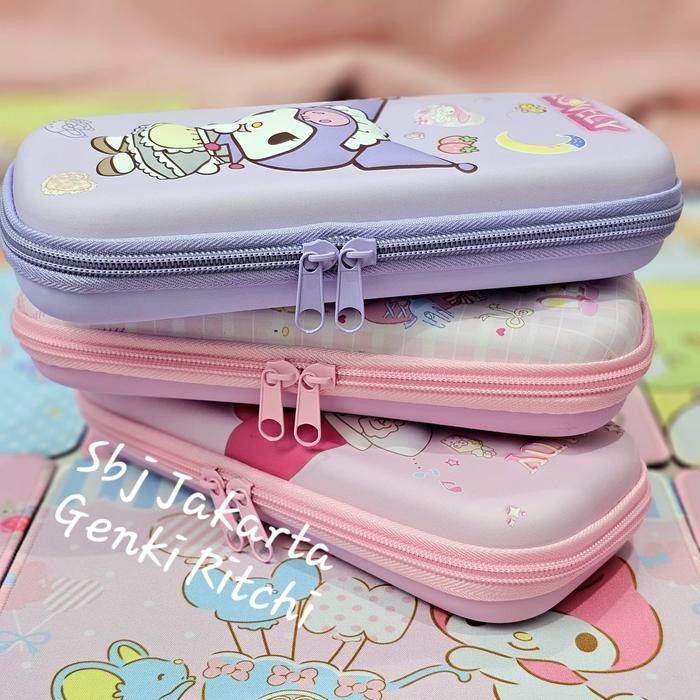 

KOTAK PENSIL TEMPAT PENSIL 3D HARDCASE WATERPROOF SANRIO KUROMI MELODY ALAT SEKOLAH