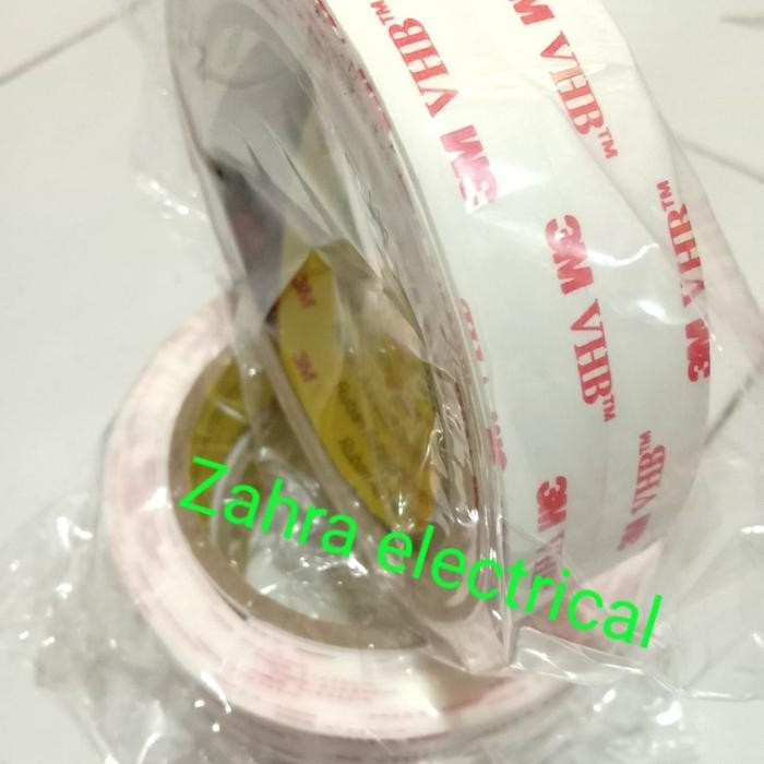 

Double Tape Vhb 3M Original Super Kuat Super Lengket 48Mm X 3 M Putih