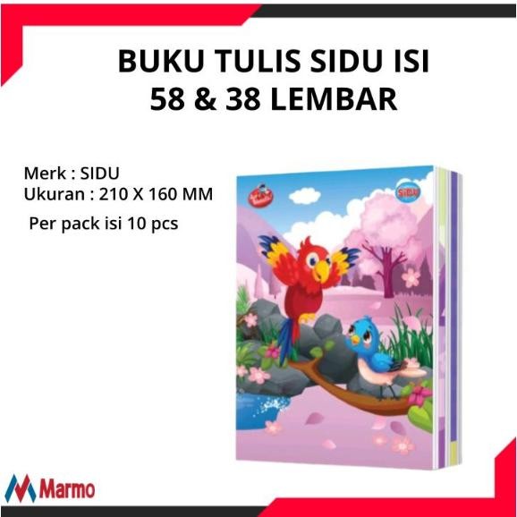 

NEW PRODUK BUKU TULIS SIDU ISI 58 DAN 38 LEMBAR TUTI FRUITY