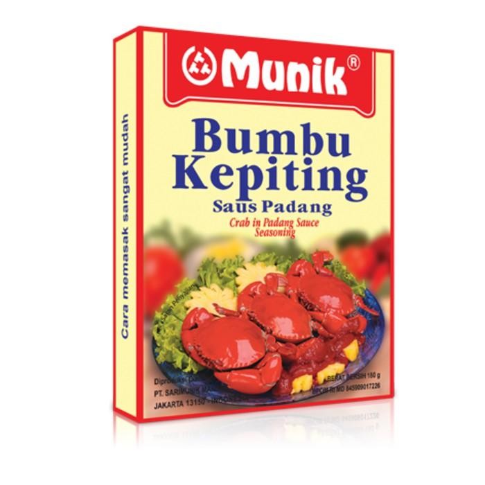 

Stok Baru Bumbu Masak instant Bumbu Munik Kepiting Saus Padang 180 Gr Pasti Enak