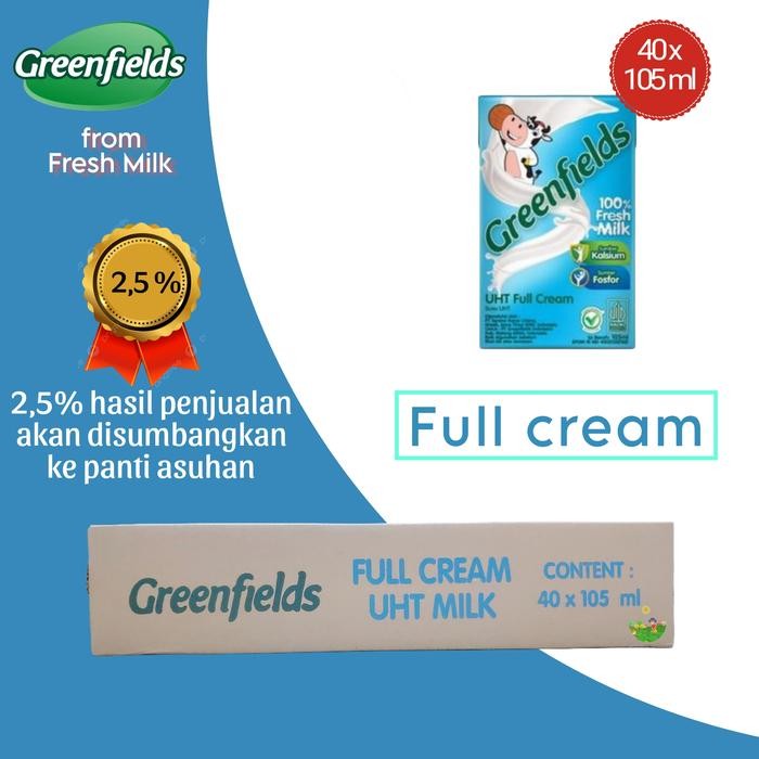 

Pilihan- Greenfields Susu Sapi Segar Uht 105 Ml