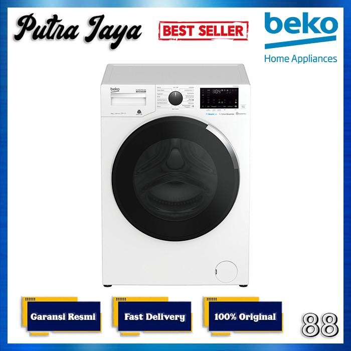 Pilihan- Mesin Cuci Beko Front Loading 8 Kg Wcv8646X0 / Wcv 8646 X0