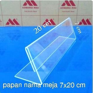 

New papan nama akrilik 7x20 cm