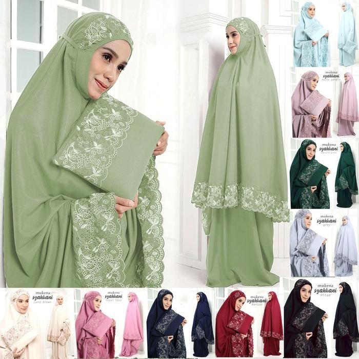 mukena bordir mewah dewasa