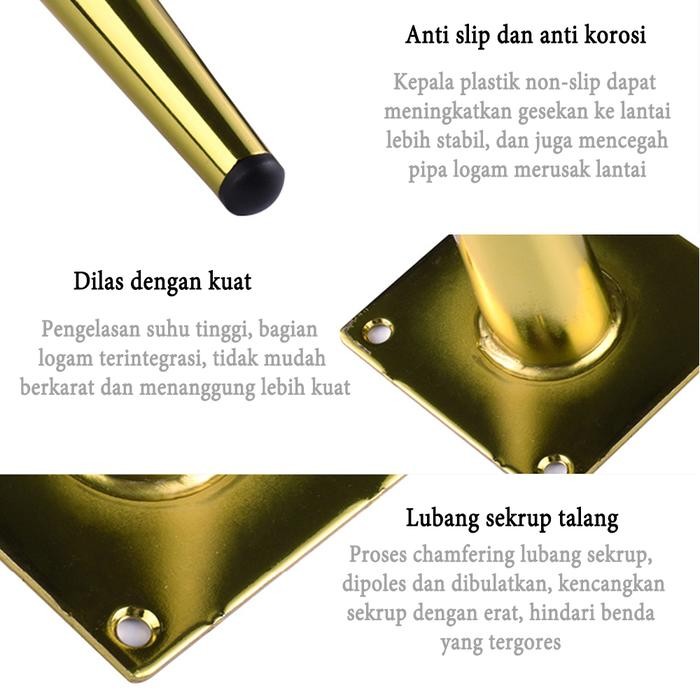 SALE KAKI SOFA MIRING ANTI-RUST KAKI SOFA BESI GOLD KAKI KURSI BESI COR