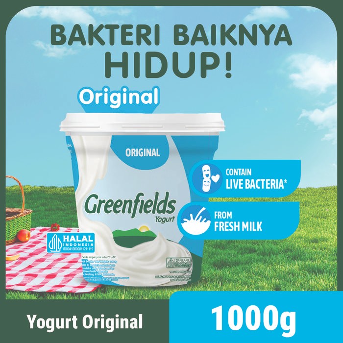 

Pilihan- [Instant Only] Yogurt Greenfields Original 1Kg
