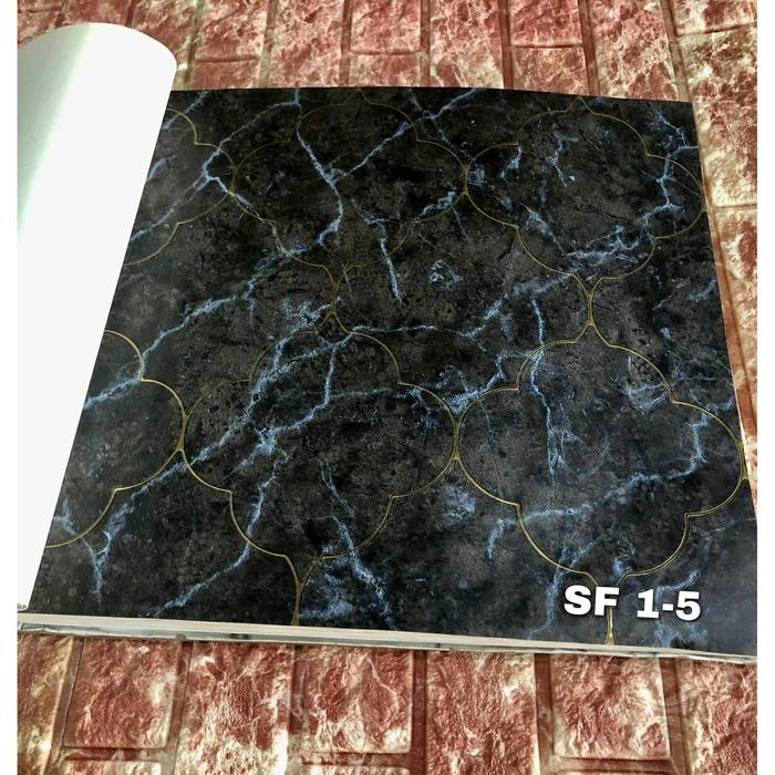 Wallpaper Dinding Motif Batu Marmer Granit Kombinasi