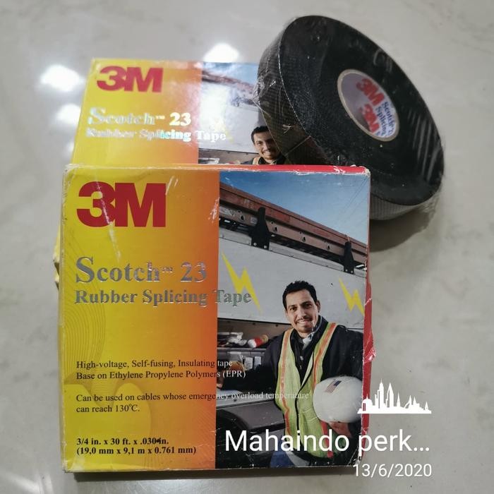 

Scotch 23 Rubber Splicing Tape - Isolasi Kabel Karet