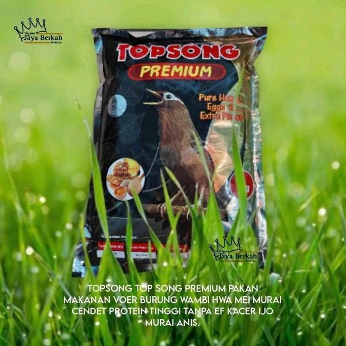 Promo Voer Topsong Premium Pakan Makanan Voer Burung Wambi Hwa Mei Dll Protein Tinggi Tanpa Ef 1 Kg