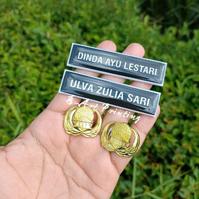 

OJ PAKET NAME TAG PLUS PIN KOPRI ASN AKRILIK RESIN PAKET PAPAN NAMA NAMA DADA NAME TAG BHAYANGKARI