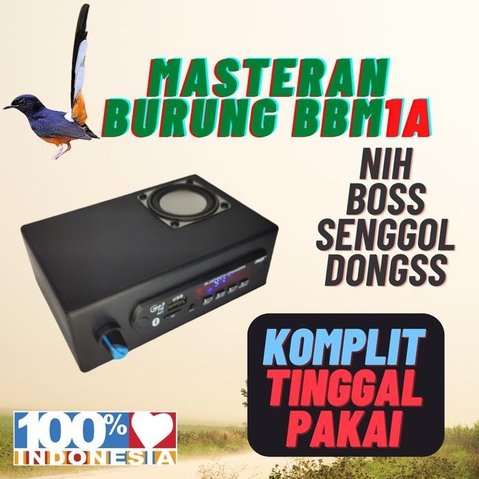New BBM1A SPEAKER MASTERAN BURUNG DIGITAL MP3 KICAU KONCER SONO GO AUDIO BIRD MASTER MURAH JERNIH