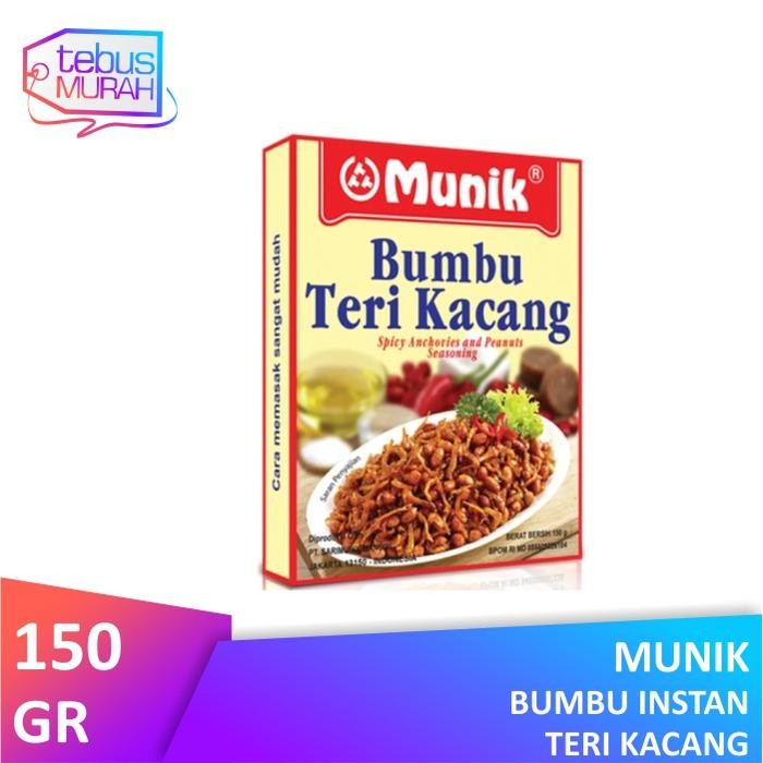 

Stok Baru Munik Bumbu Teri Kacang 150gr